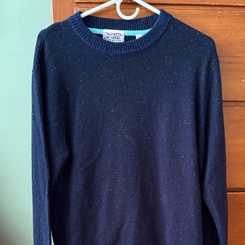 Scotch & Soda Dark Blue Crewneck Sweater